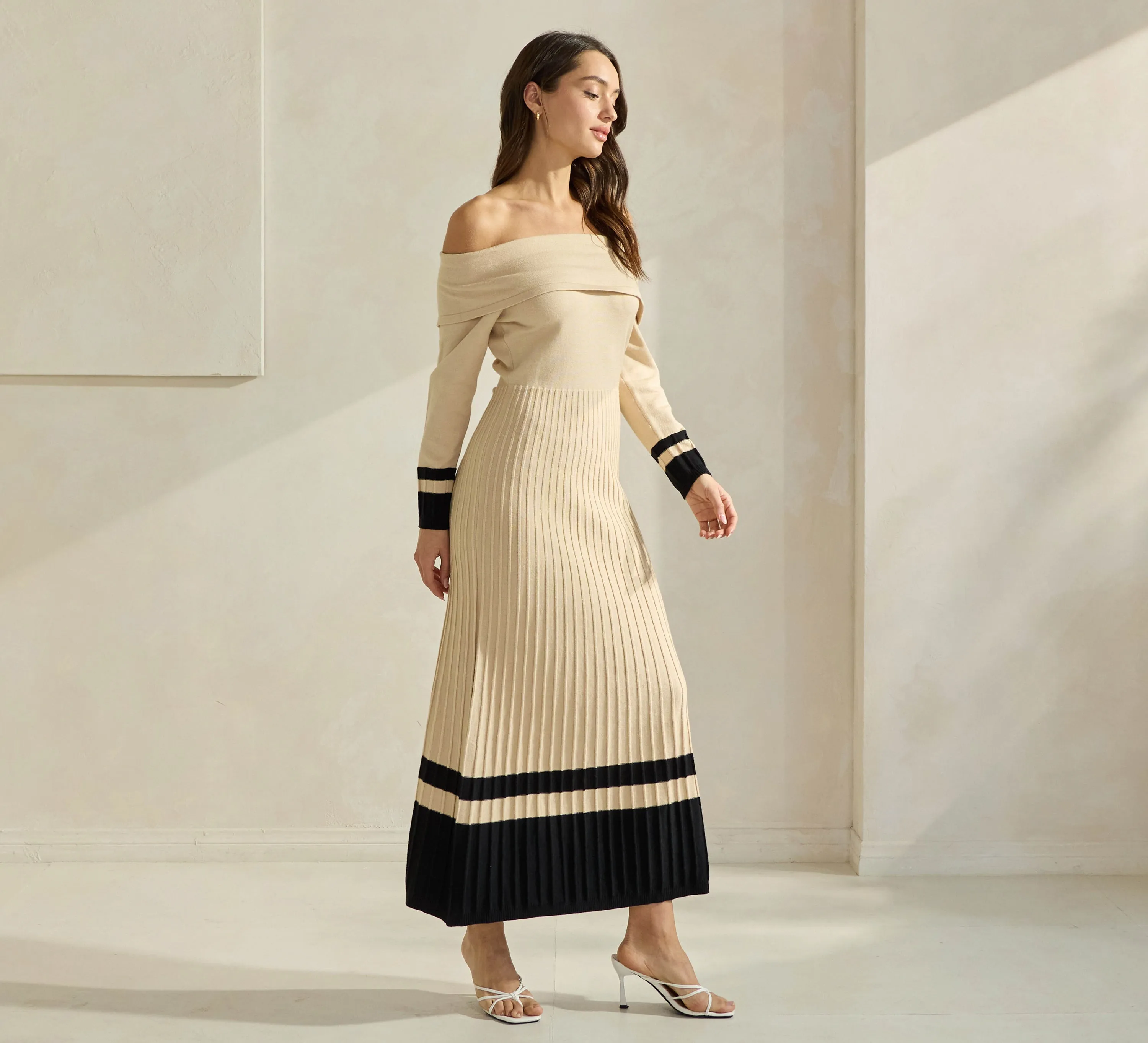 Off Shoulder Sweater Dress