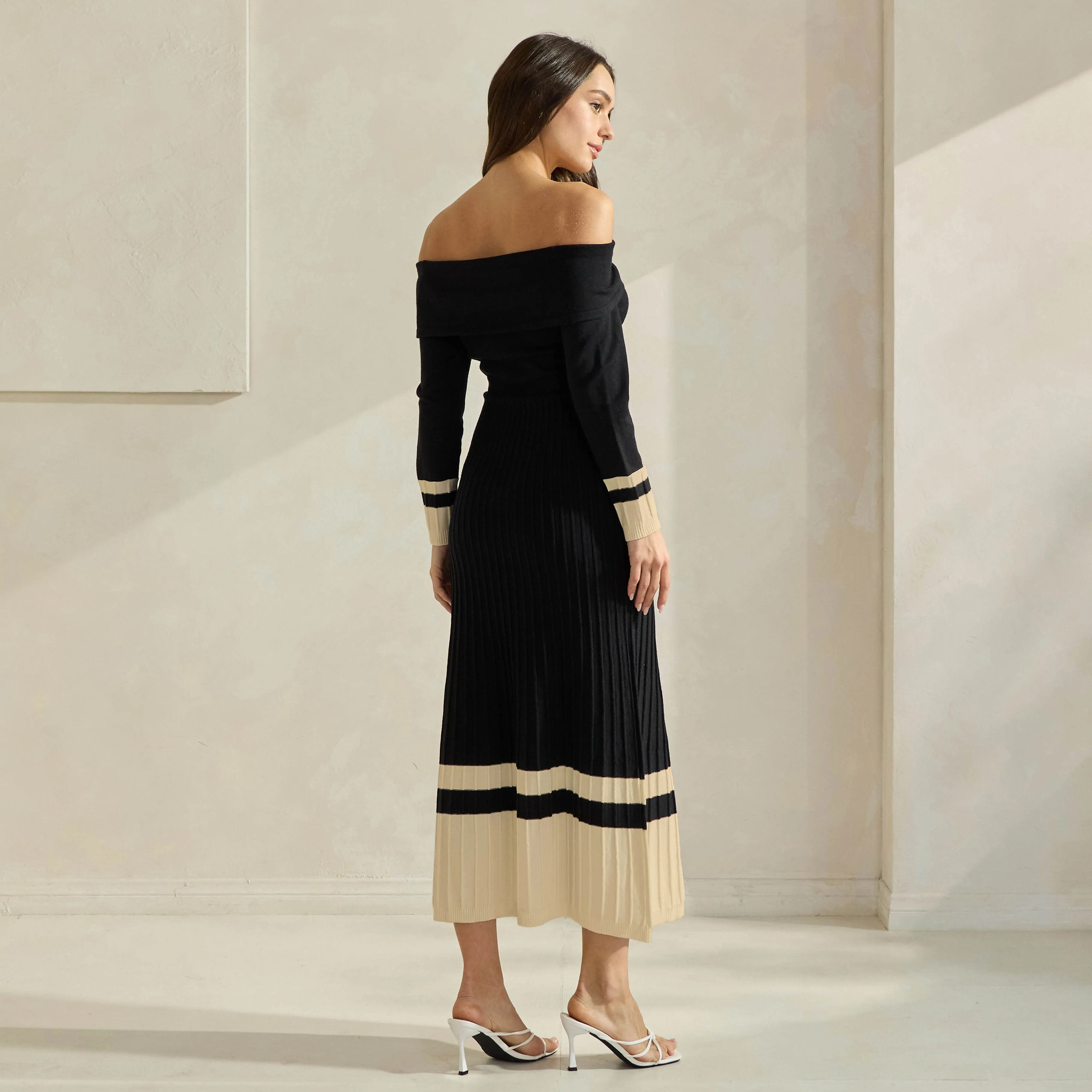 Off Shoulder Sweater Dress