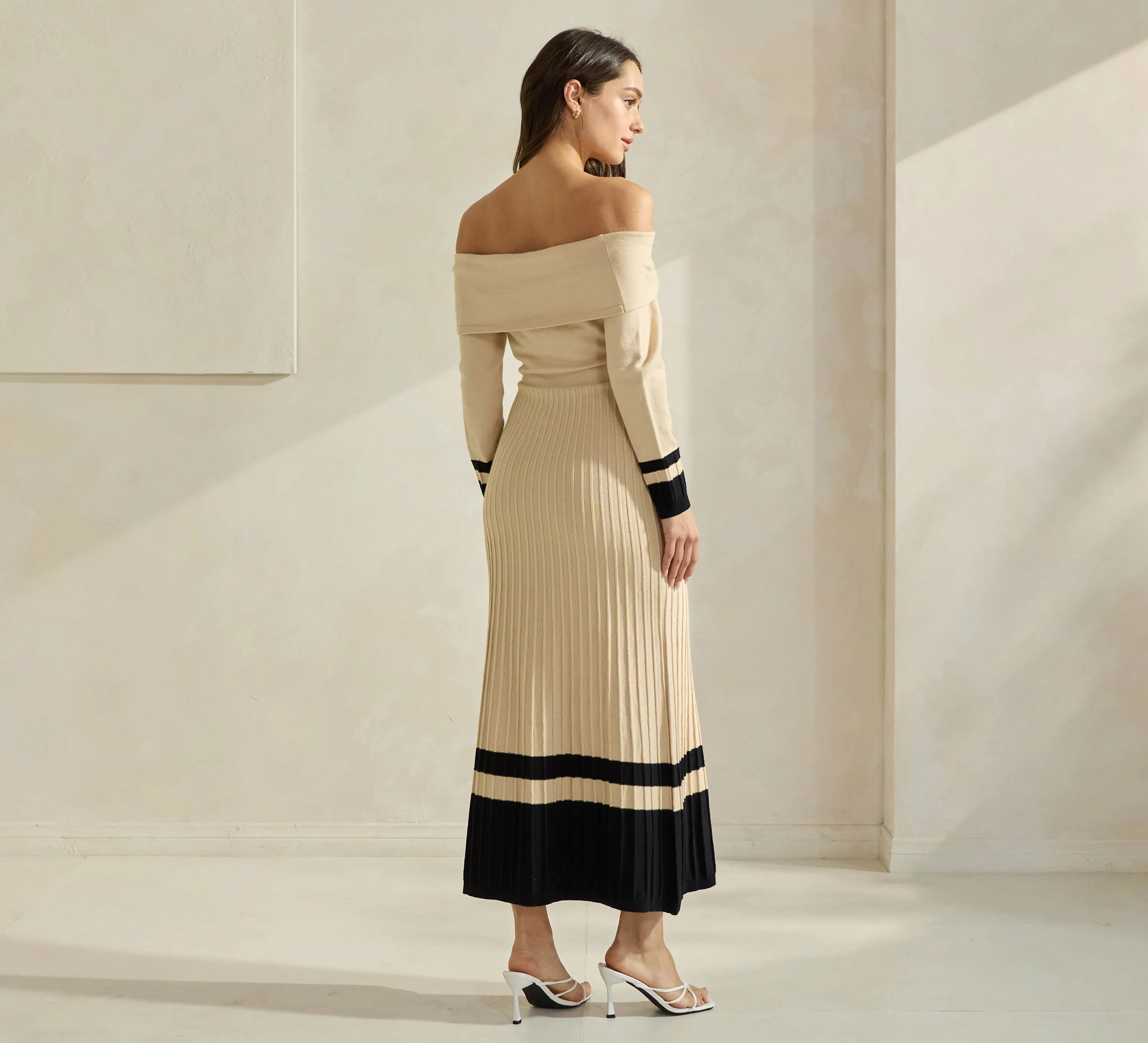 Off Shoulder Sweater Dress