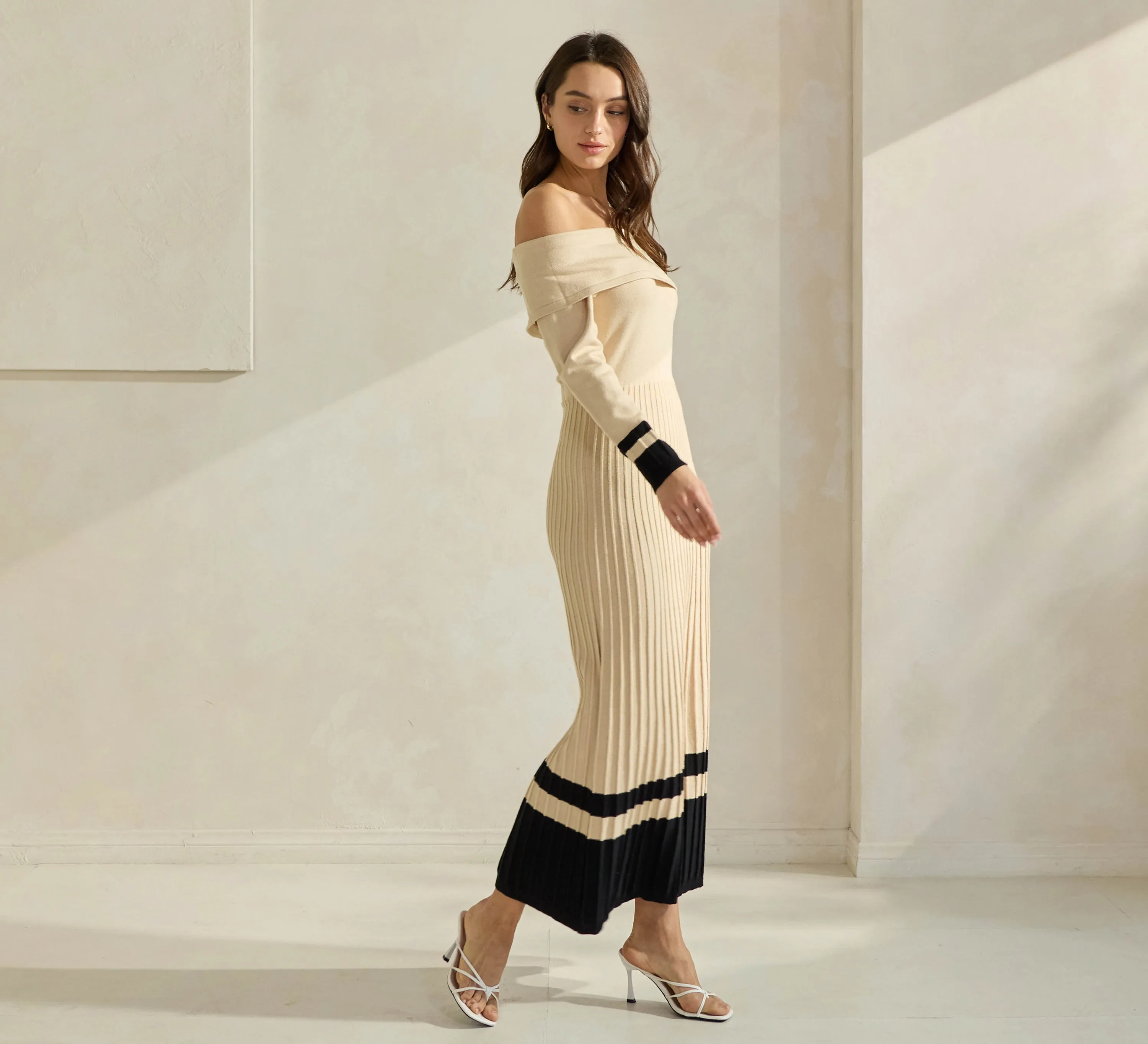 Off Shoulder Sweater Dress