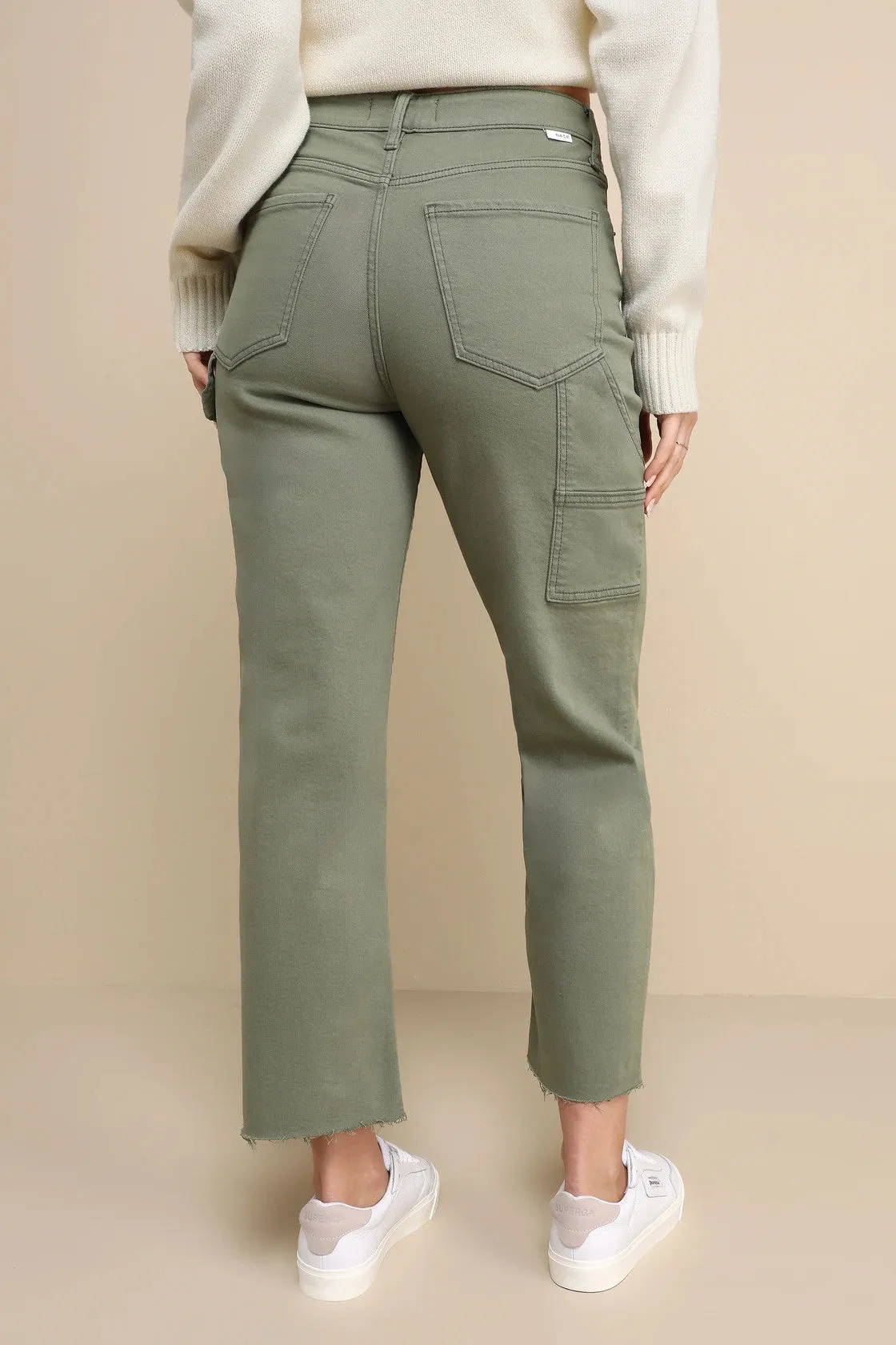 Olivia Utility High Rise Straight Crop