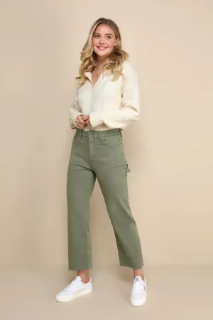 Olivia Utility High Rise Straight Crop