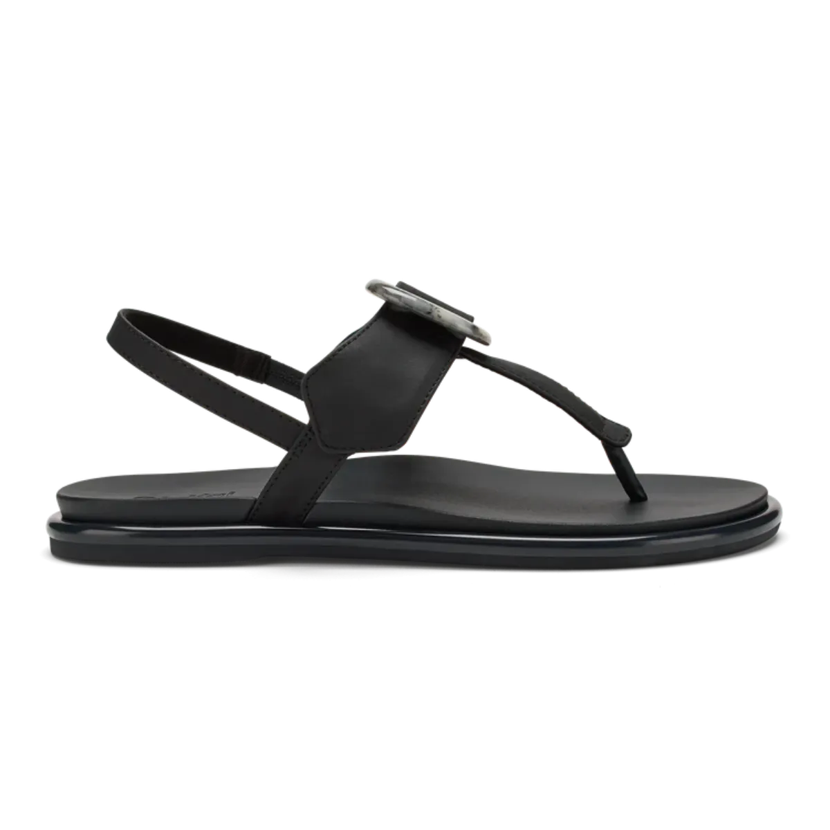 OluKai Women's La'i T-Bar Sandal in Black