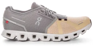 On Men's Cloud 5 Running Sneakers (Fog/Savannah, US Footwear Size System, Adult, Men, Numeric, Medium, 7.5)