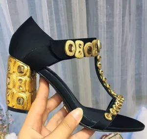 Open Toe T-strap Crystal Diamond High Heel Shoes Women Elegant Wedding Shoe