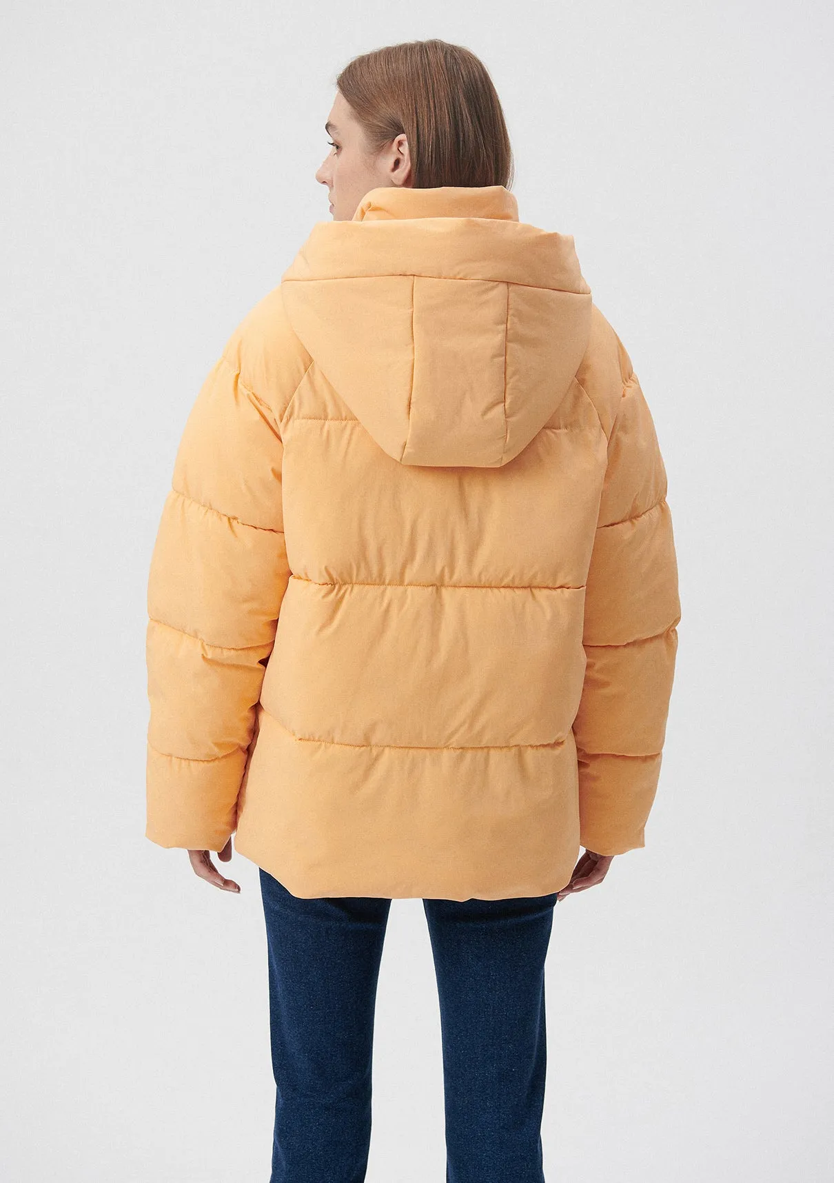 Orange Puffer Jacket