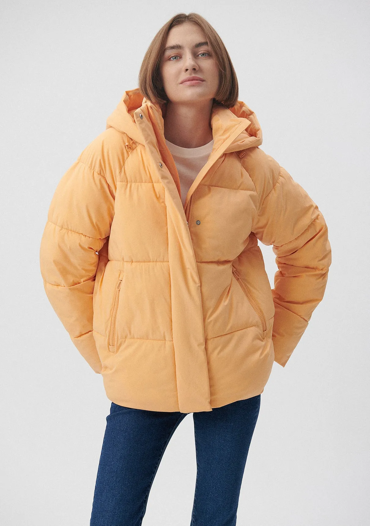 Orange Puffer Jacket