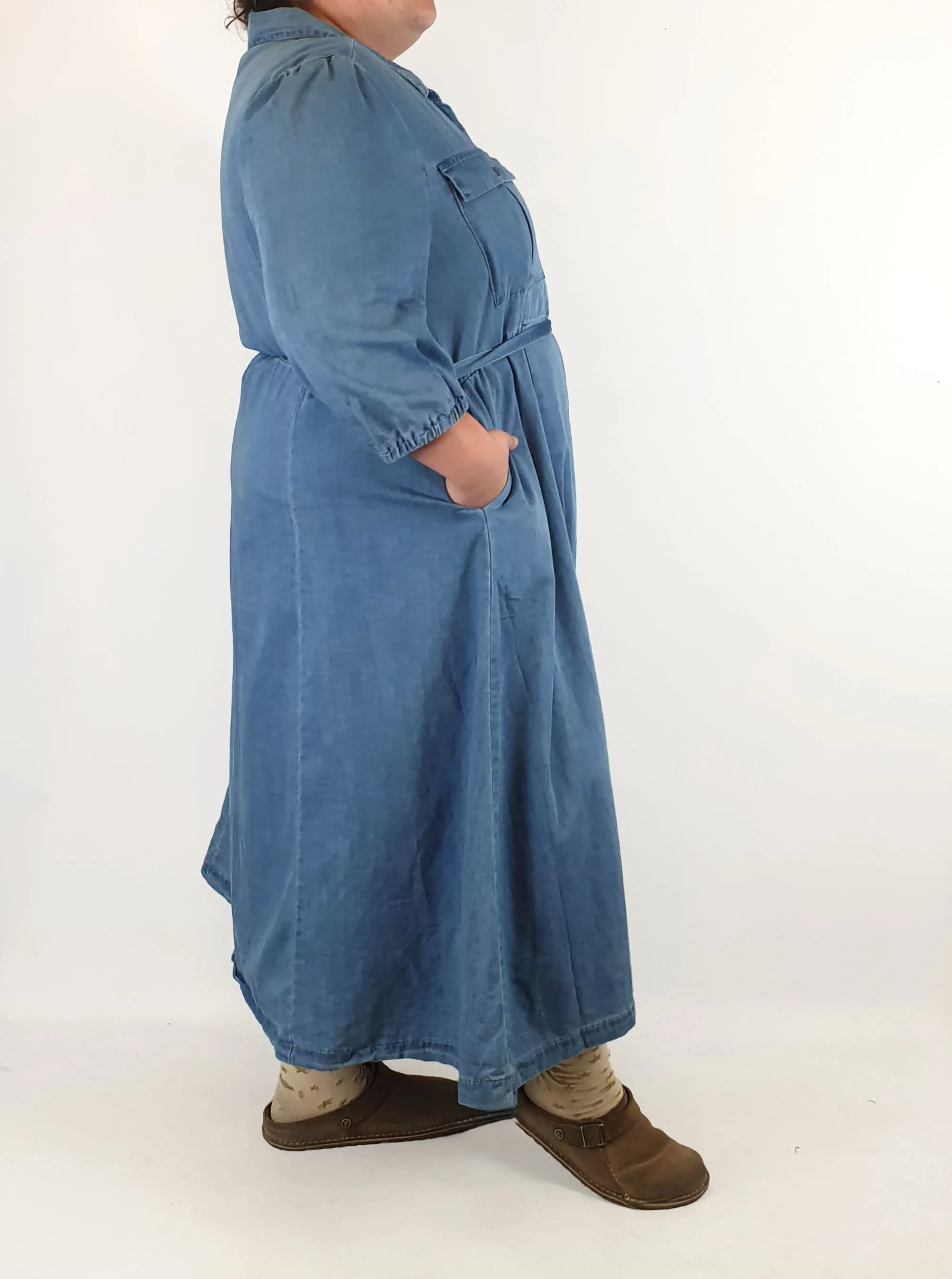 Orange Sherbet denim dress size 20