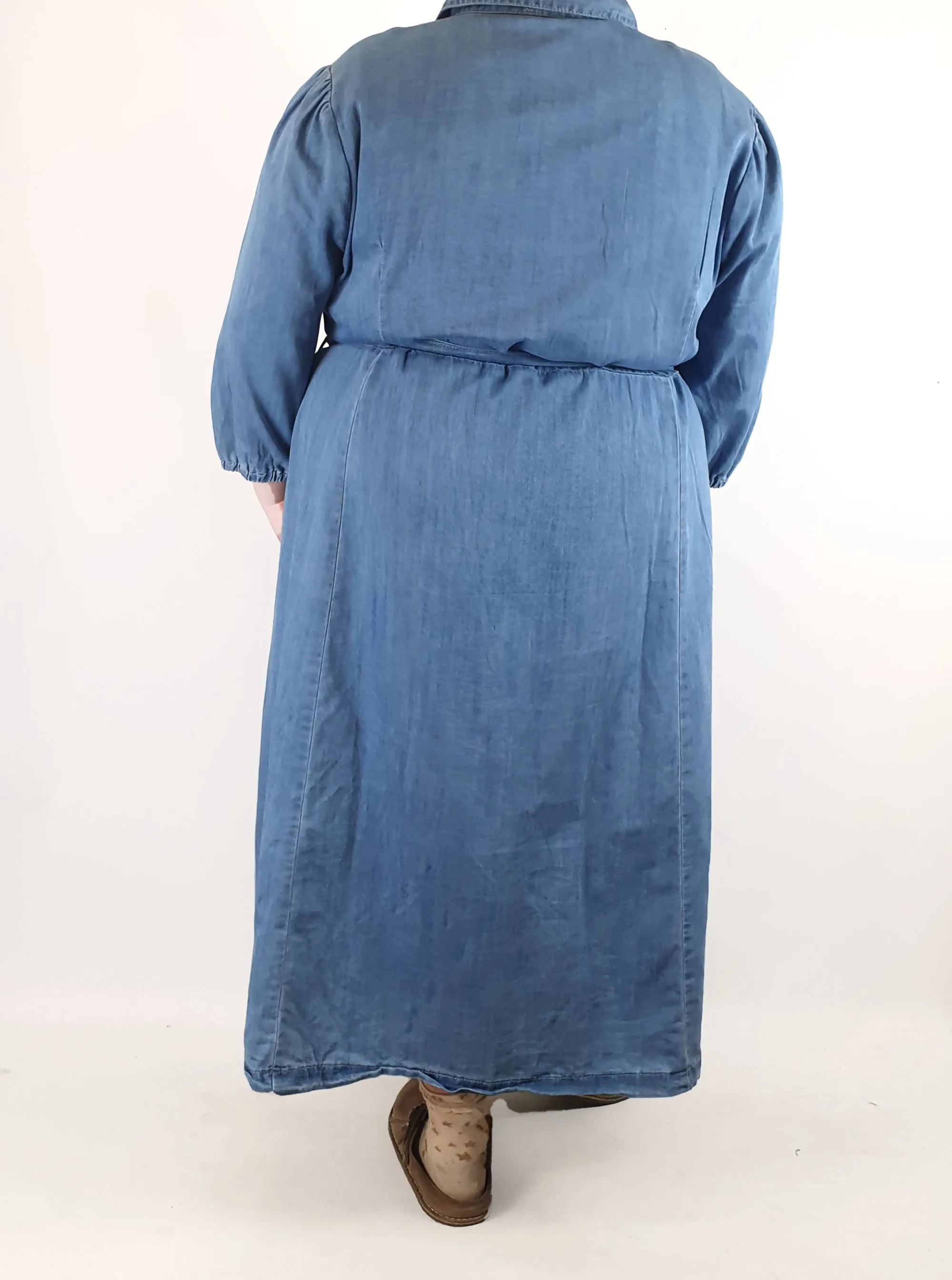 Orange Sherbet denim dress size 20