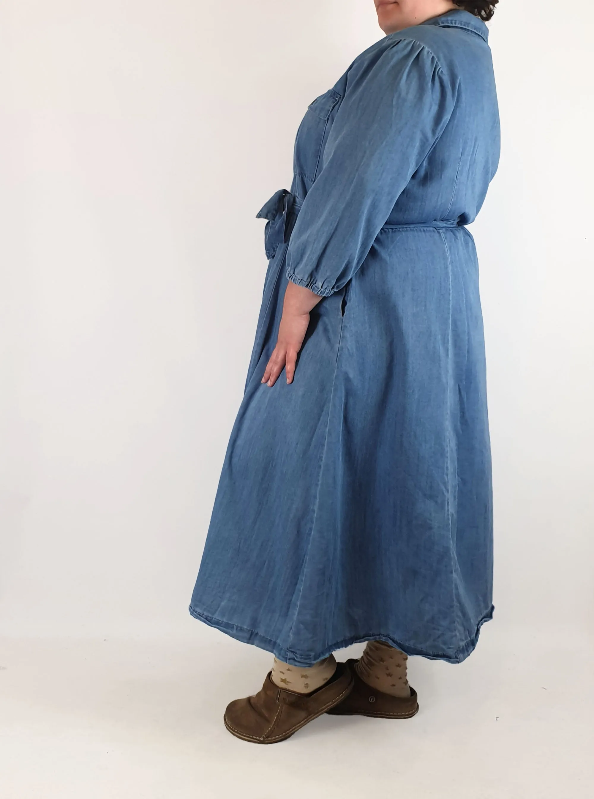 Orange Sherbet denim dress size 20