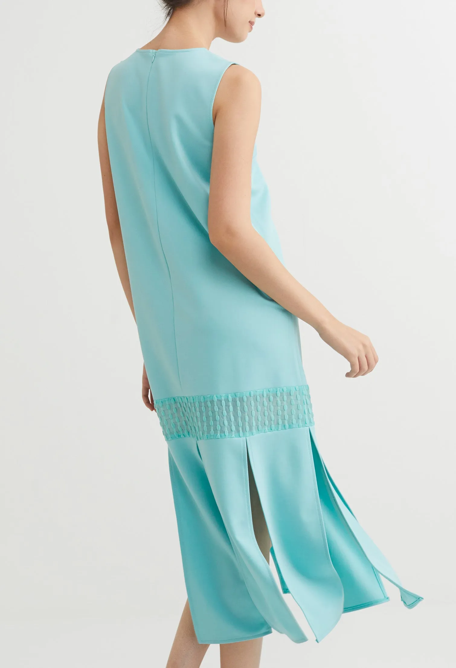 Oriental Slit Midi Dress