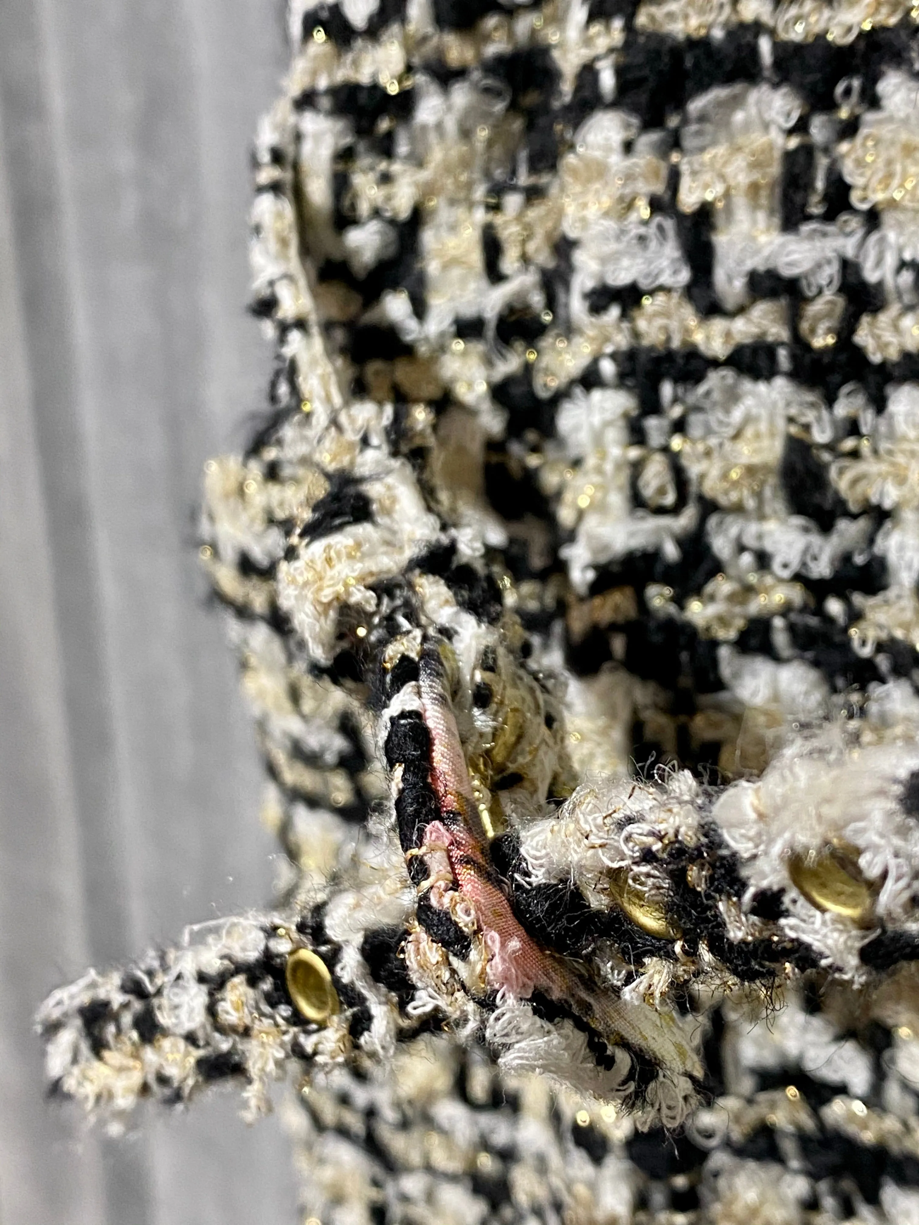 Oscar de la Renta Cream Boucle Tweed