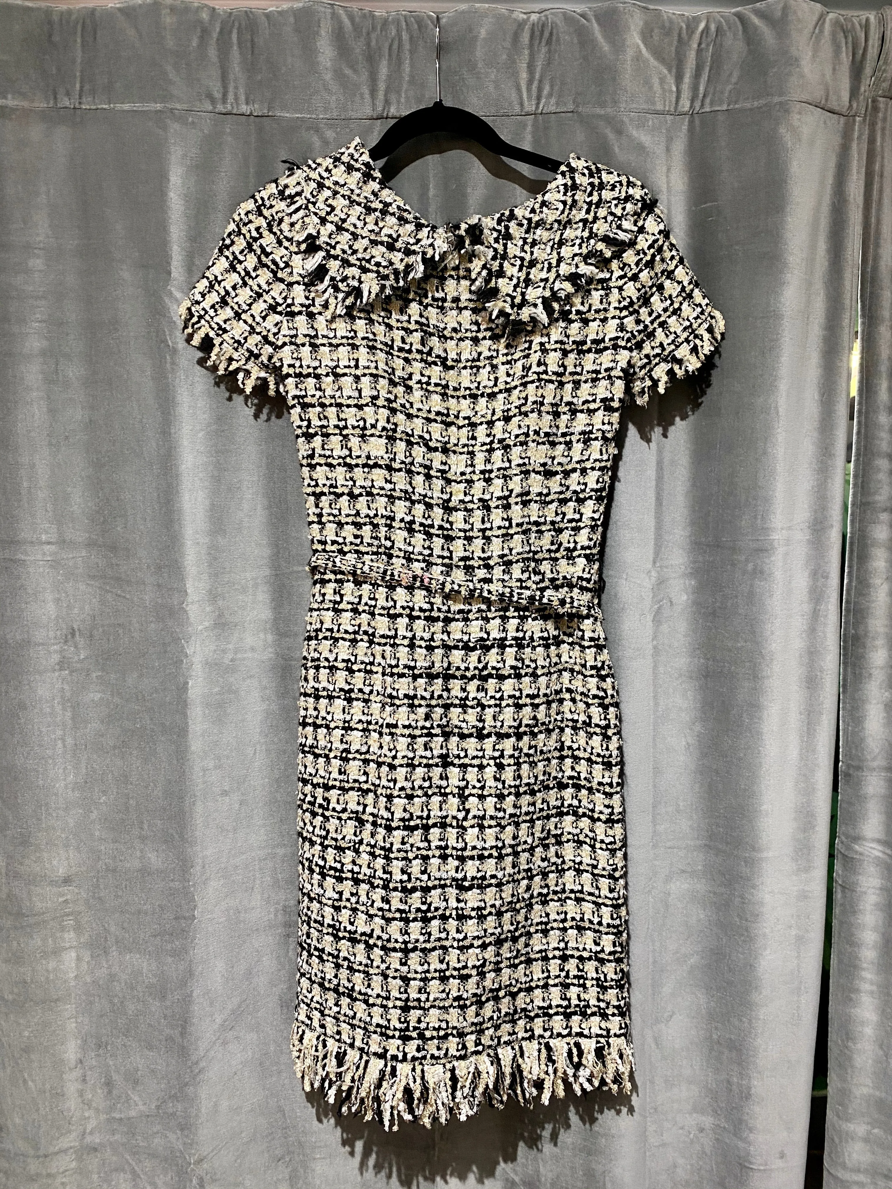 Oscar de la Renta Cream Boucle Tweed