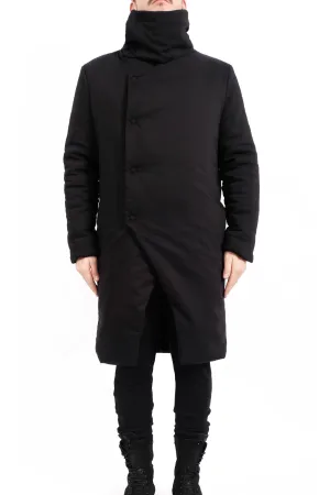 Padded Coat with Tall Collar