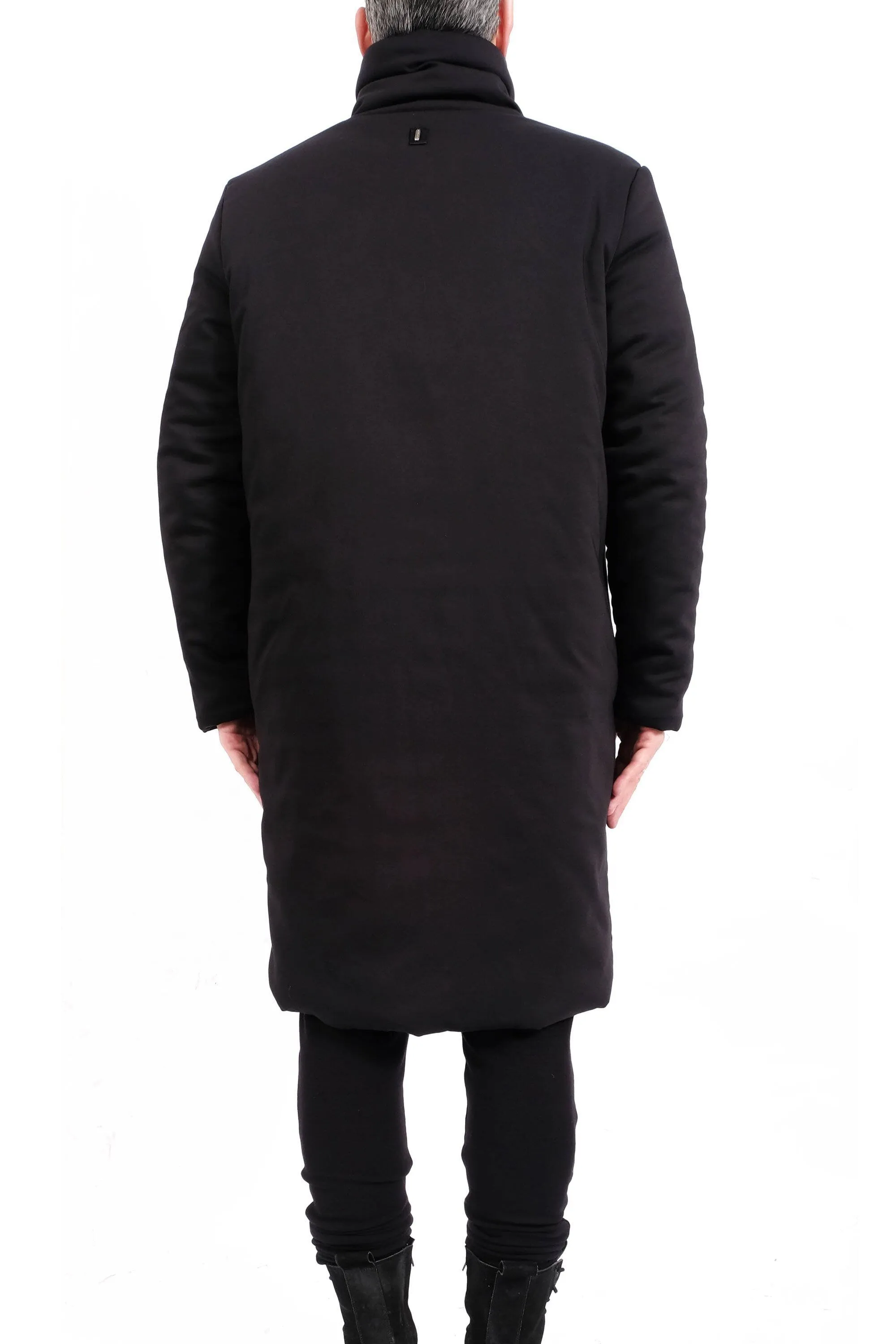 Padded Coat with Tall Collar
