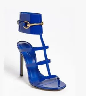 Party Wedding Metallic Botton Stiletto Heels Slingback Sandals