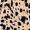 Peach And Black Printed Midi Smock Dress