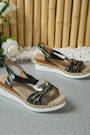 Peep Toe Flats Sandals