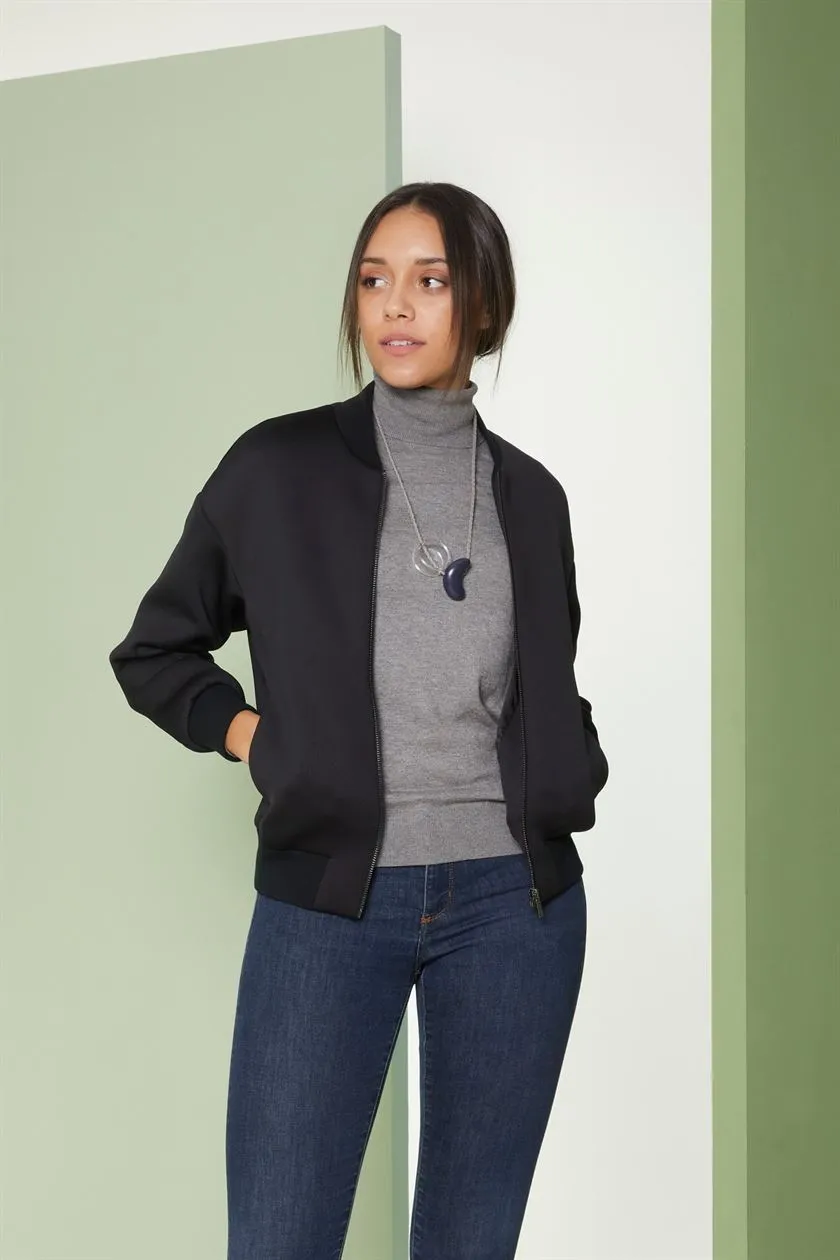 Perona   I   Womens-Outerwear-Fabric Jacket -Reo Pwa-Fv21-44476-Black   AS8147