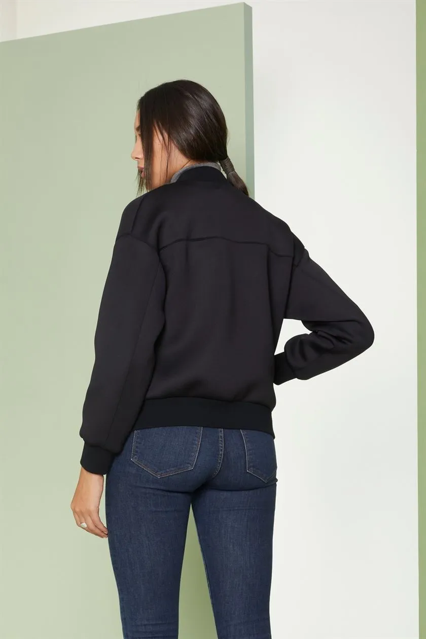 Perona   I   Womens-Outerwear-Fabric Jacket -Reo Pwa-Fv21-44476-Black   AS8147