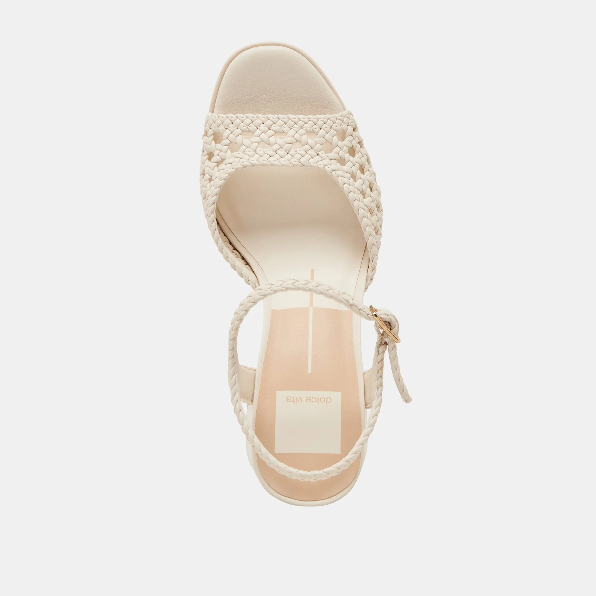 PEYTEN HEELS CREME WOVEN STELLA