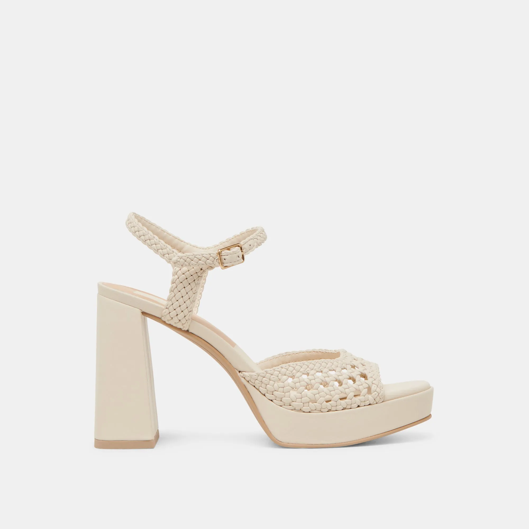 PEYTEN HEELS CREME WOVEN STELLA