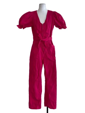 Pink Denim Jumpsuits