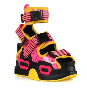 Pink Lemonade Chunky Platform Sandals