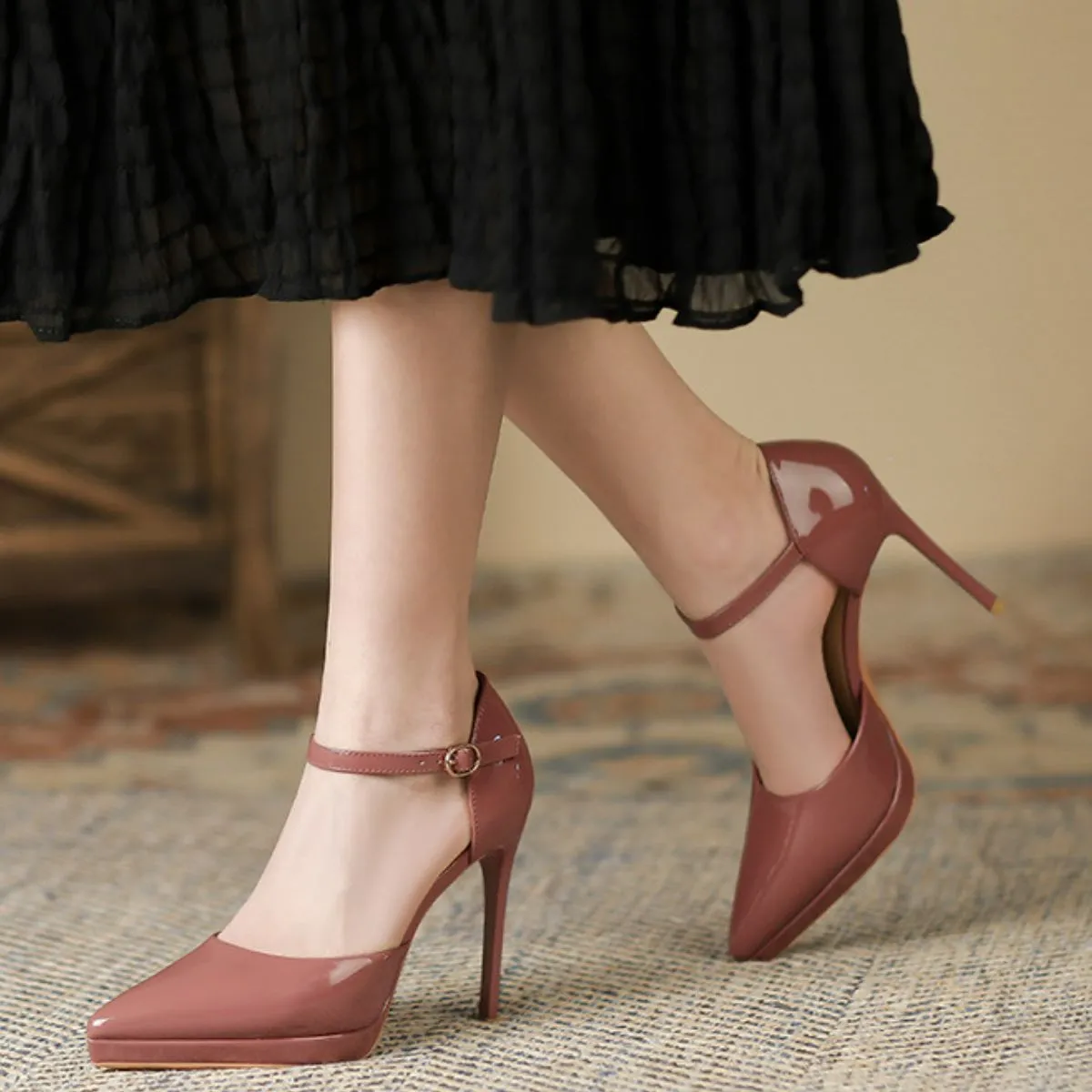 Point Toe Stiletto Pumps