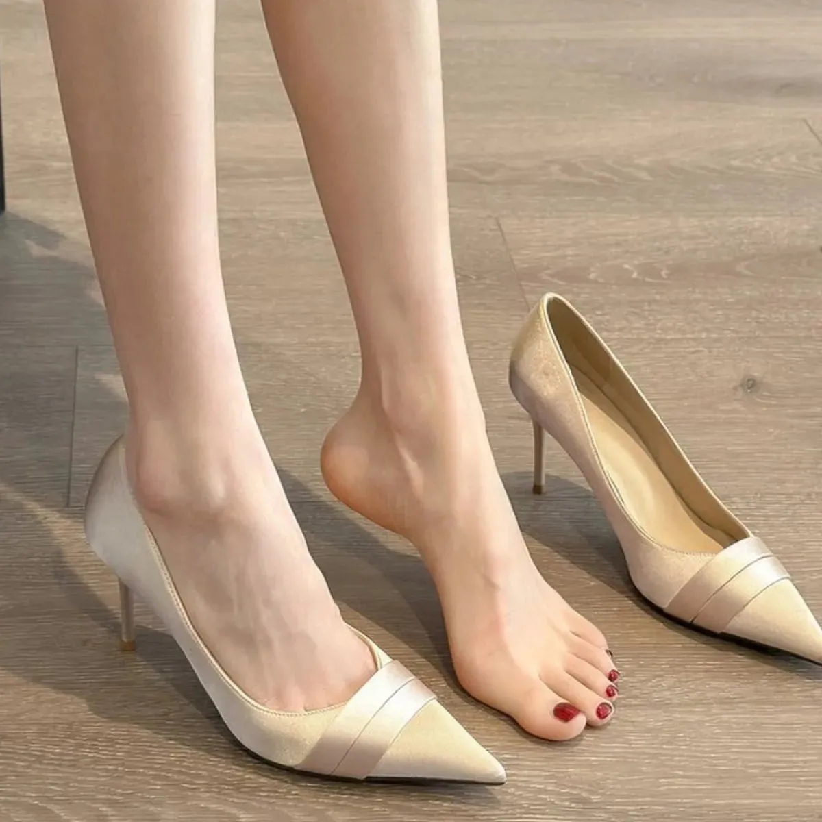 Point Toe Stiletto Pumps