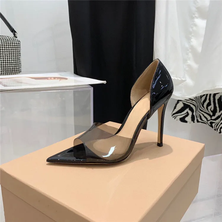 Pointed Peep Toe Sexy Fashion Stiletto Heel High Heels