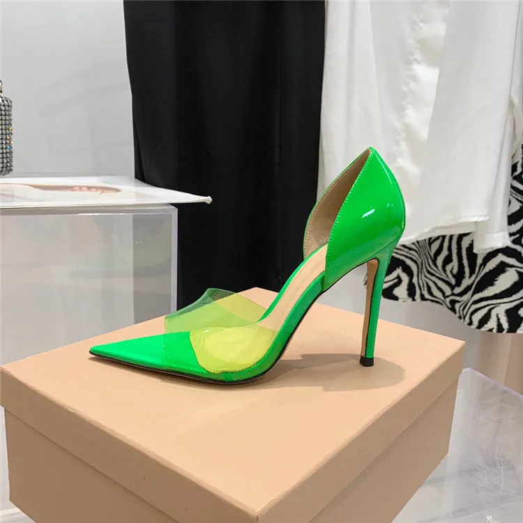 Pointed Peep Toe Sexy Fashion Stiletto Heel High Heels