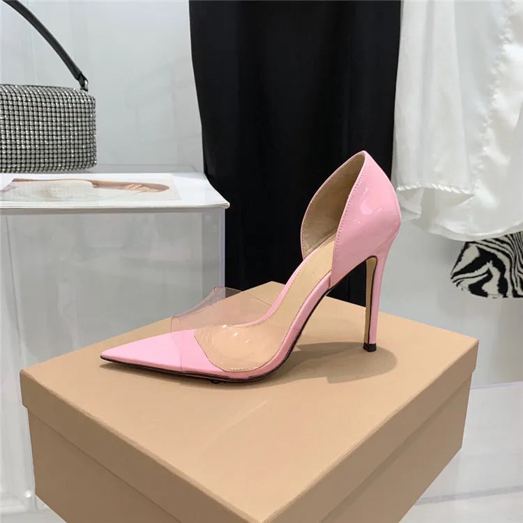 Pointed Peep Toe Sexy Fashion Stiletto Heel High Heels