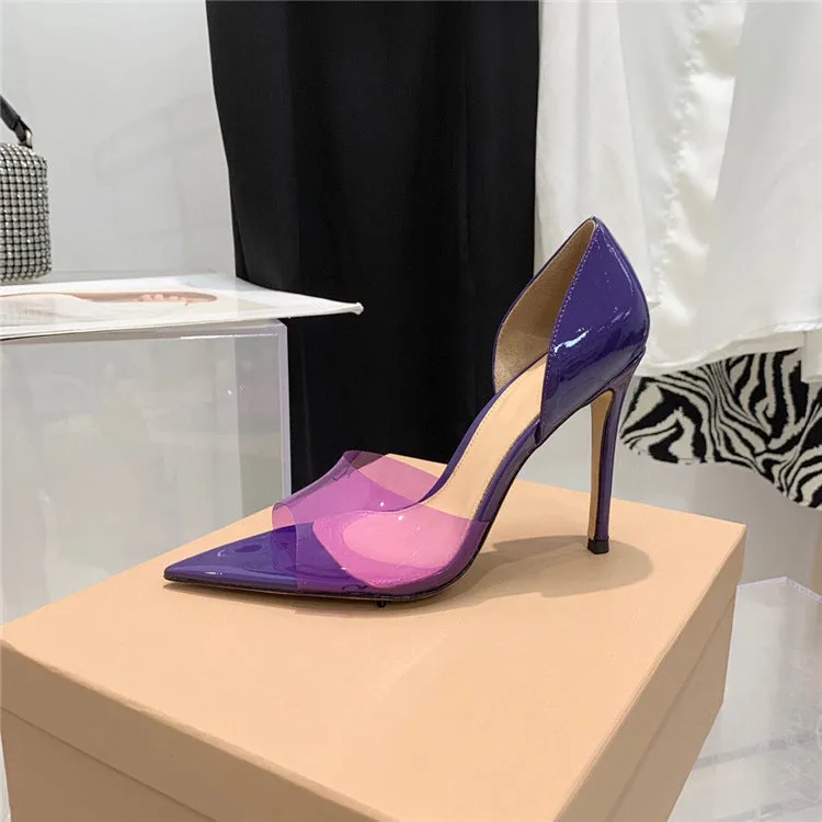 Pointed Peep Toe Sexy Fashion Stiletto Heel High Heels