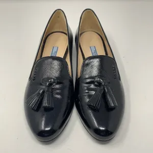 Prada Black Patent Leather Loafer with Tassel