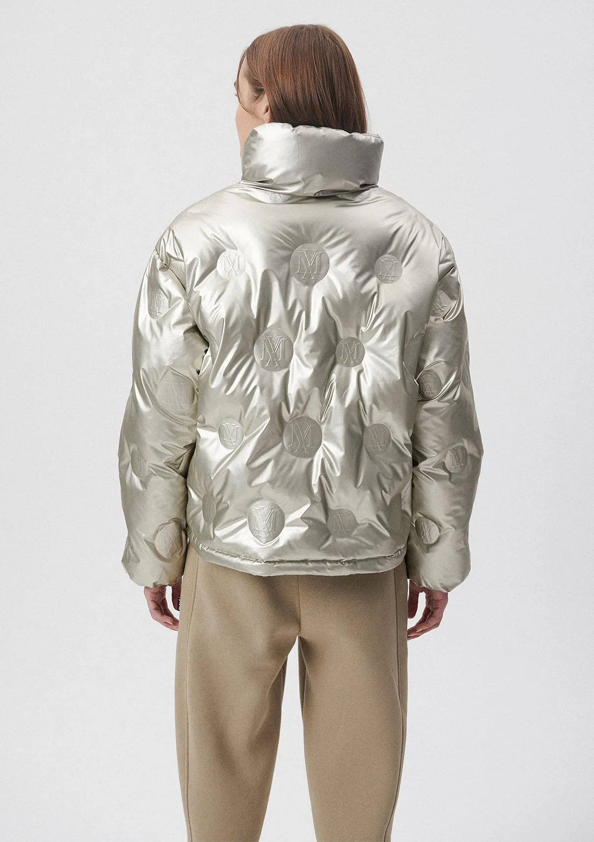 Premium Silver Puffer Jacket
