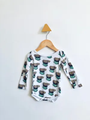 Puppy With Headphones Onesie // 2-6M