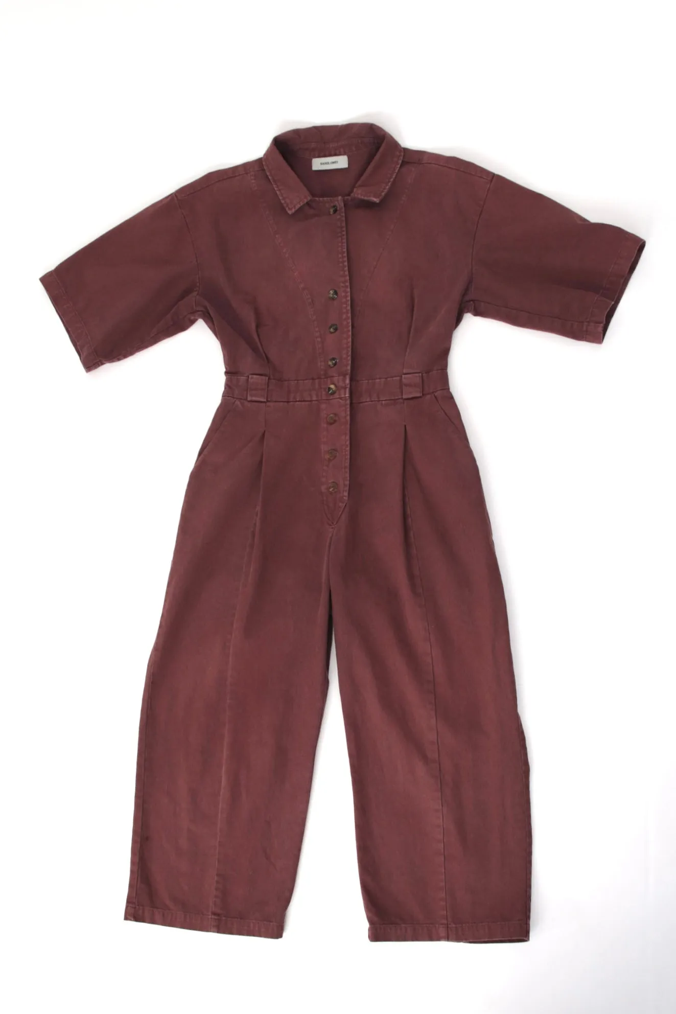 Rachel Comey Denim Pleated Jumpsuit