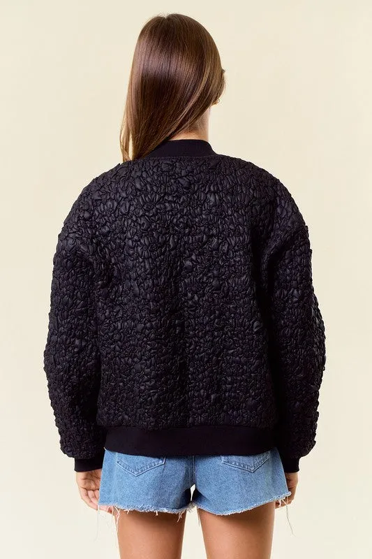 Rae Quilted Bomber Jacket