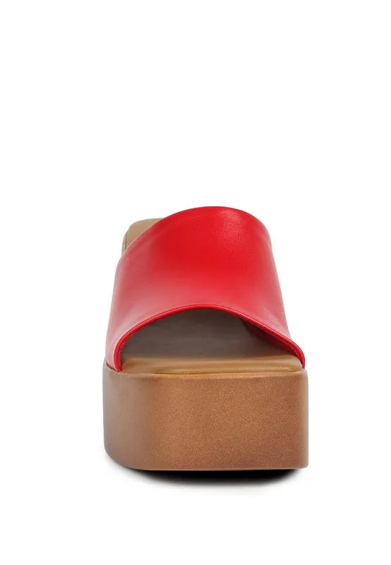 Rag & Co Scandal Slip-On Block Heel Sandals