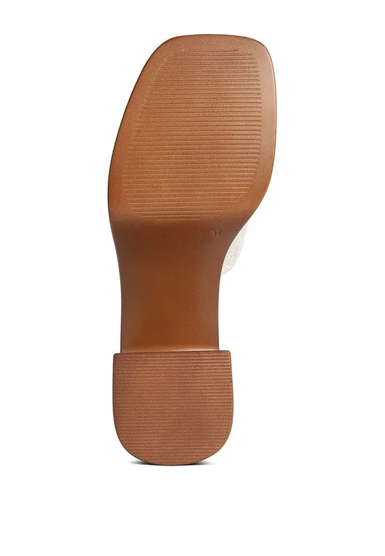 Rag & Co Scandal Slip-On Block Heel Sandals