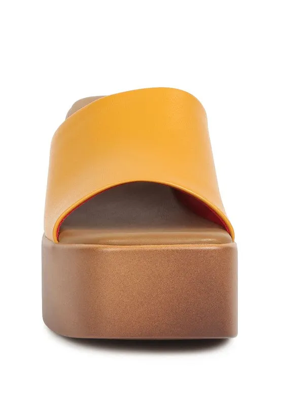 Rag & Co Scandal Slip-On Block Heel Sandals