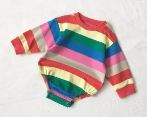 Rainbow Long Sleeve  Cotton Baby Romper 18M-24M