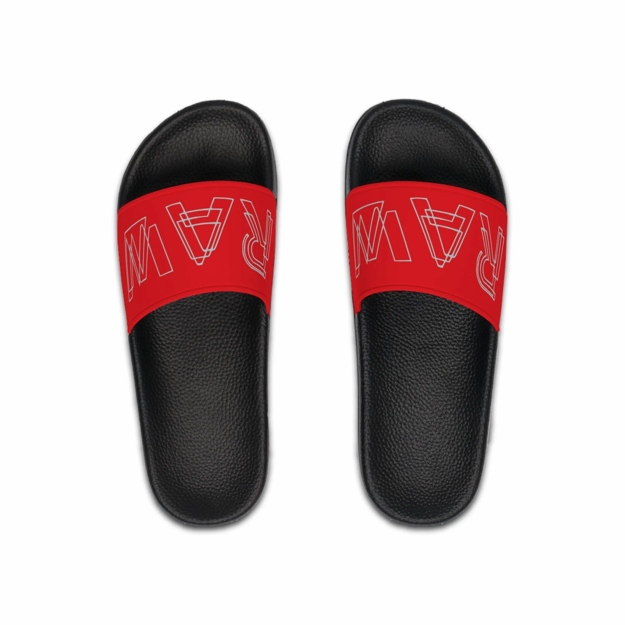 Raw Sushi "RAW lines" Slide Sandals red