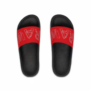 Raw Sushi "RAW lines" Slide Sandals red