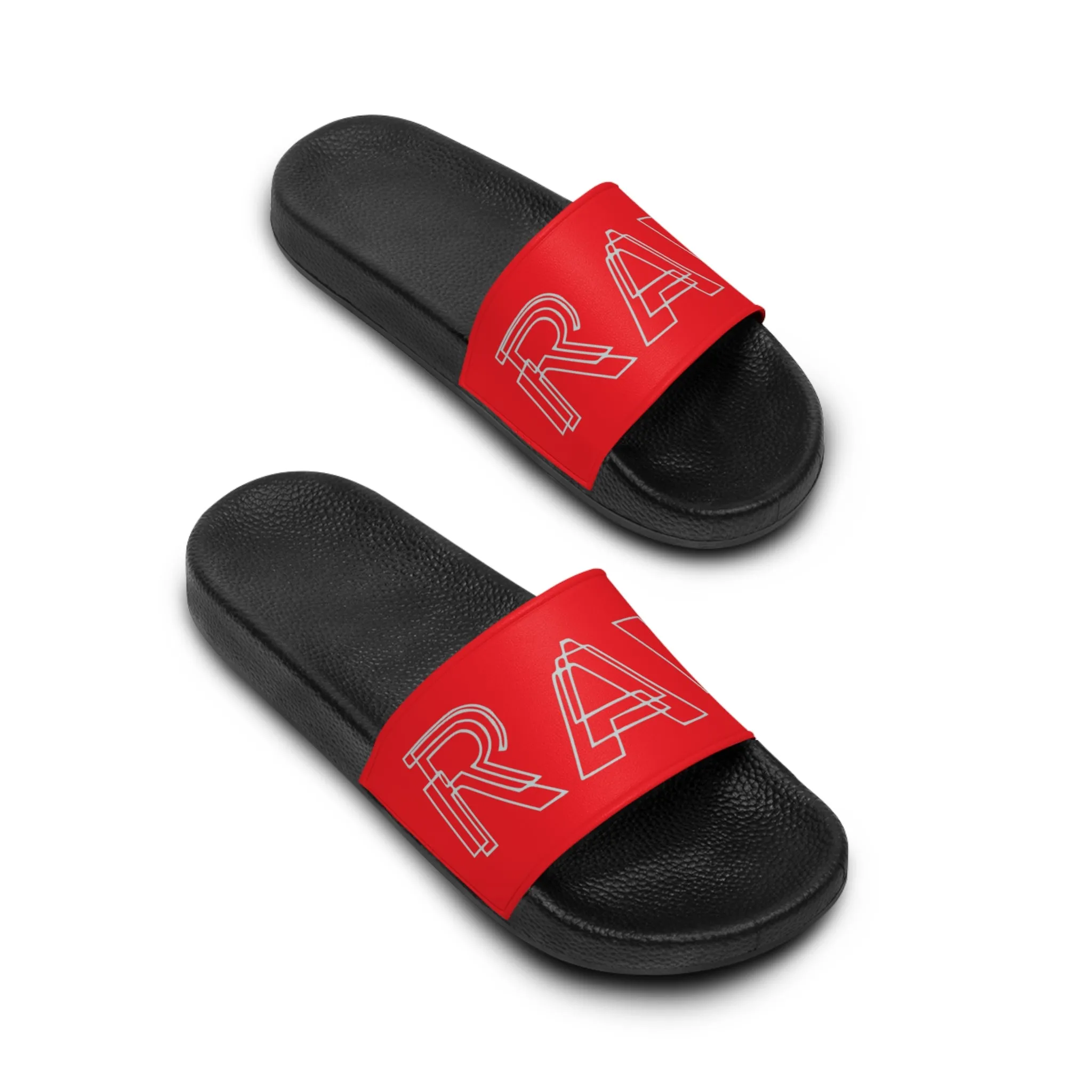 Raw Sushi "RAW lines" Slide Sandals red