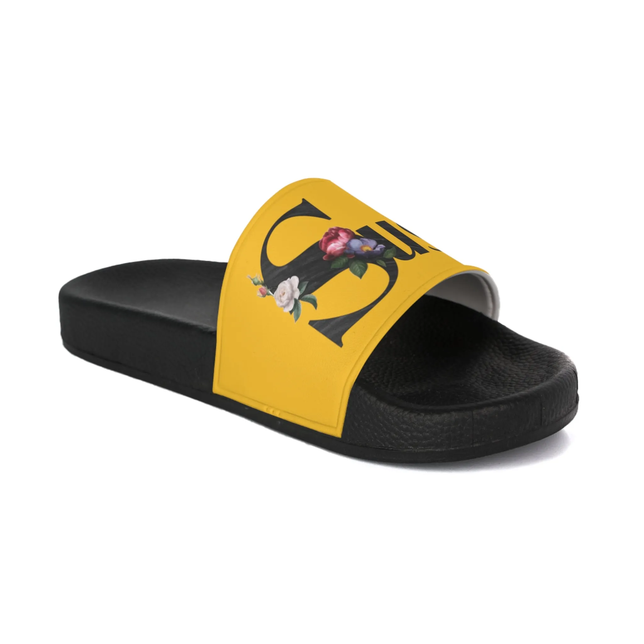 Raw Sushi "Sushi rose" Slide Sandals yellow