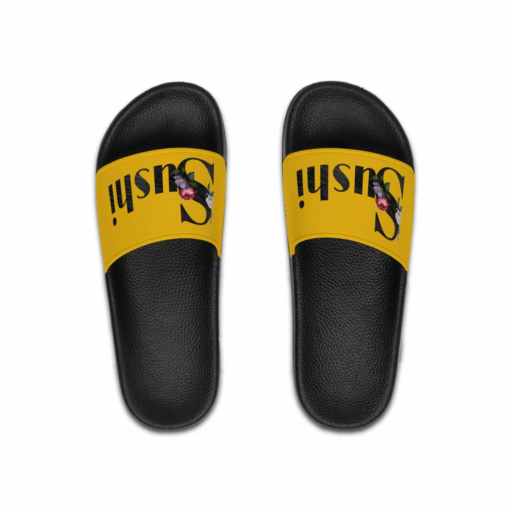 Raw Sushi "Sushi rose" Slide Sandals yellow