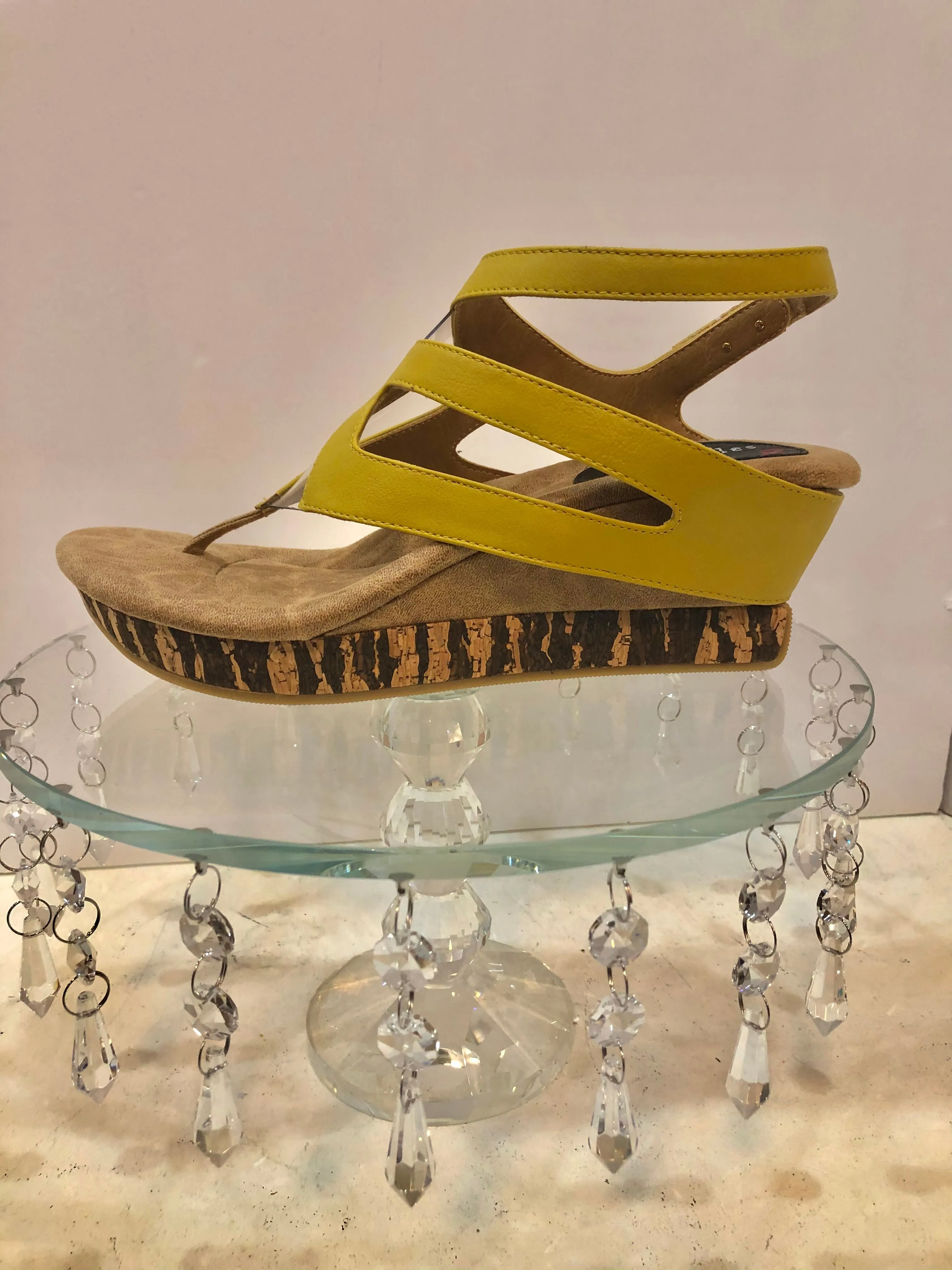 Reversible Sandal with Cork Heel