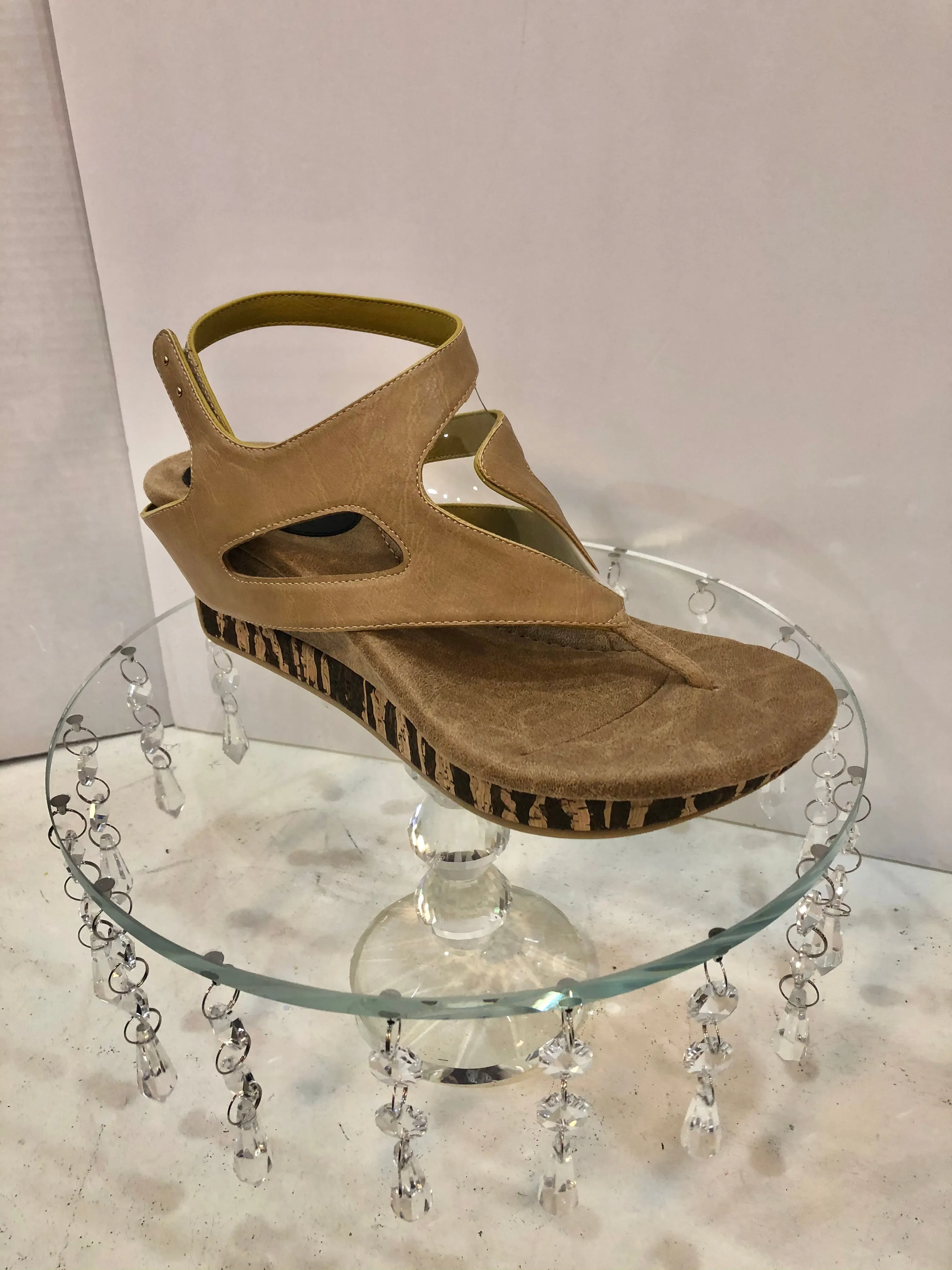 Reversible Sandal with Cork Heel